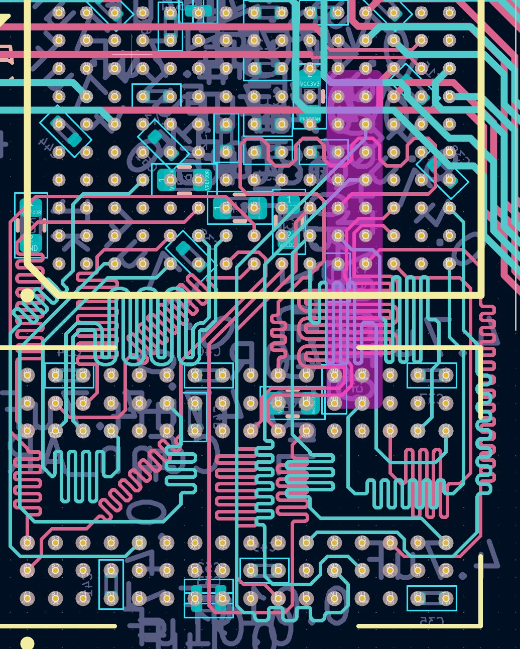 DDR routing in the Mini Zynq CAD layout
